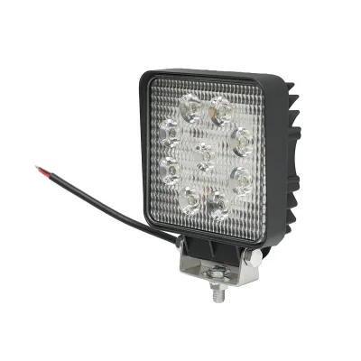 Lampada con 9 LED, 10-60V, 27W, angolo di radiazione 60°, tipo flood, 107x107x49mm, 6000K, IP67, Breckner Germany. - immagine 2