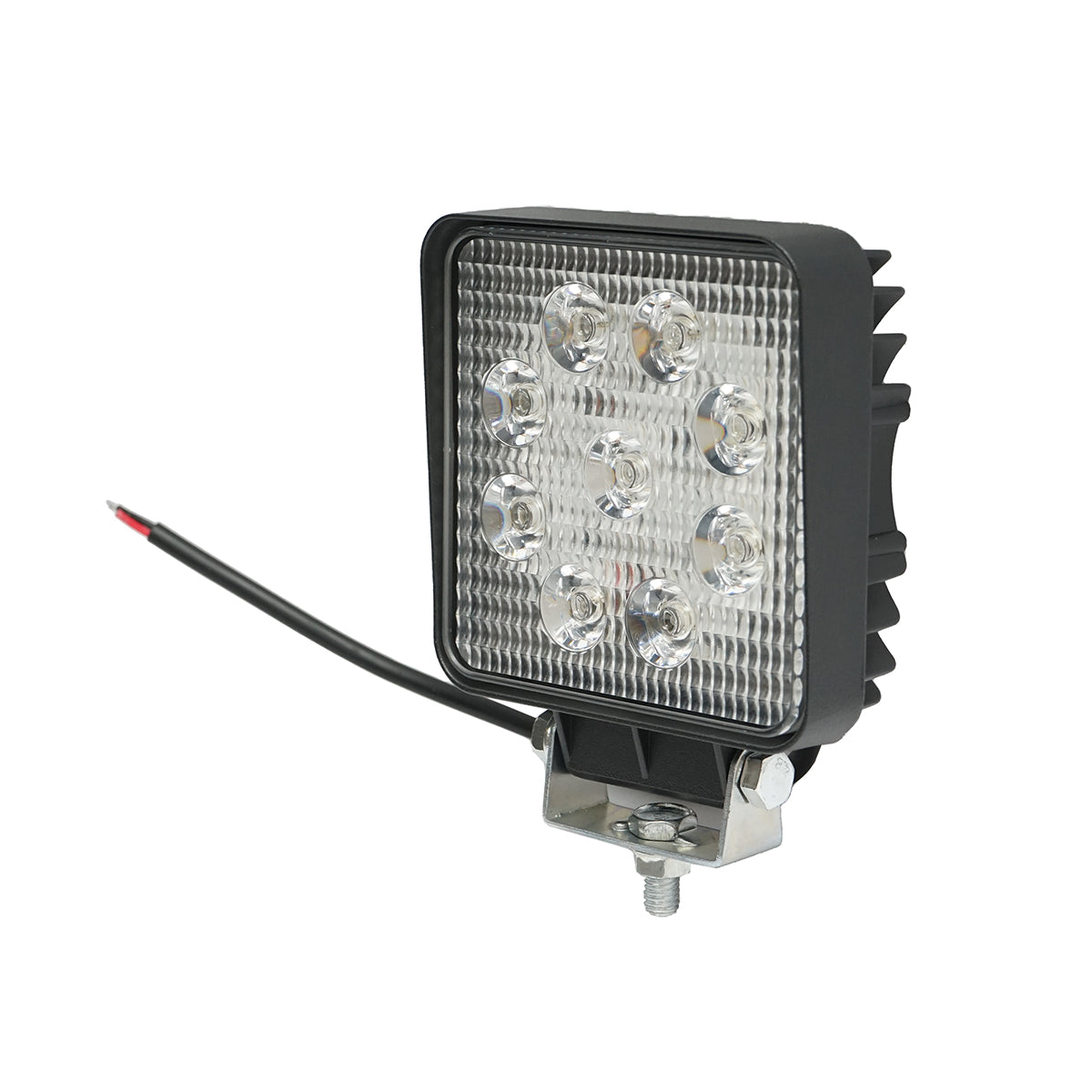 Lampada con 9 LED, 10-60V, 27W, angolo di radiazione 60°, tipo flood, 107x107x49mm, 6000K, IP67, Breckner Germany. - immagine 2