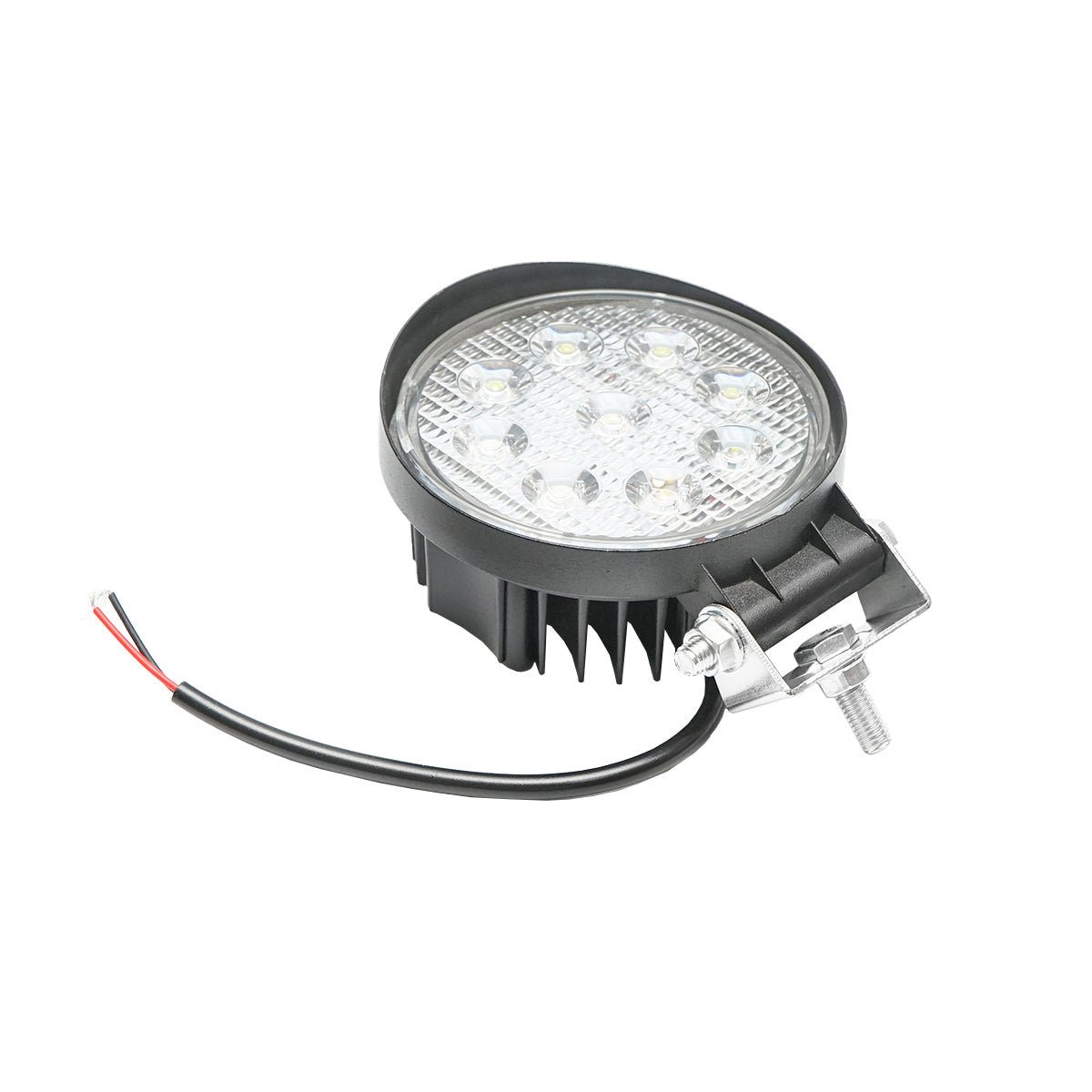 Lampada con 9 LED, 10-60V, 27W, angolo di radiazione 60°, tipo flood, 6000K, 107x107x51mm, IP67, Breckner Germany. - immagine 3