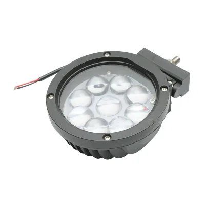 Lampada con 9 LED, 10-60V, 45W, angolo di radiazione 30°, tipo spot, lente 4D, 139x139x74mm, IP67, 6000K, Breckner Germany. - immagine 4