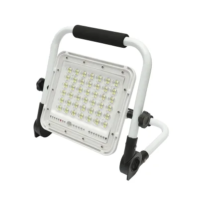 Lampada da lavoro portatile a LED 60W, 6500K con batteria ricaricabile e supporto IP65 - immagine 2