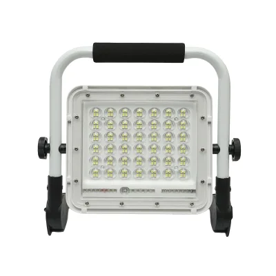 Lampada da lavoro portatile a LED 60W, 6500K con batteria ricaricabile e supporto IP65
