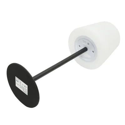 Lampada da tavolo LED ricaricabile per interni ed esterni, 2W, 3.7V 1200mAh, USB 5V 1A, luminosità regolabile, funzione memoria, IP65, nera - immagine 4