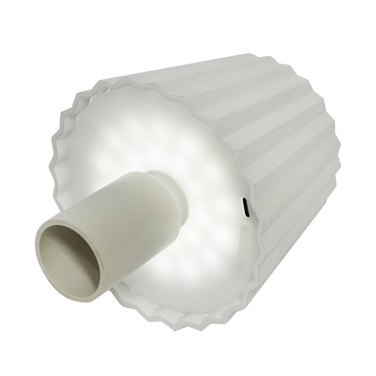 Lampada da tavolo LED, 3W, ricaricabile, 3.7V 1800mAh, USB 5V 1A, bianca, Breckner Germany - immagine 3