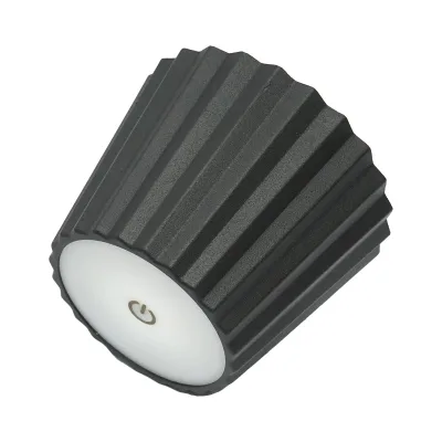 Lampada da tavolo LED, 3W, ricaricabile, 3.7V 1800mAh, USB 5V 1A, nera, Breckner Germany - immagine 4