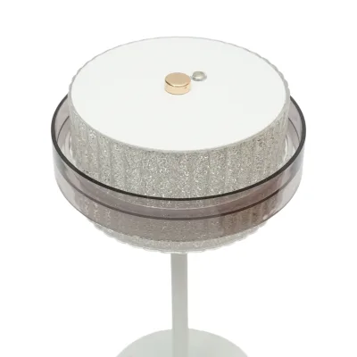 Lampada da tavolo touch LED bianca 3W, batteria 3,7V/1800mAh, ricaricabile tramite USB 5V/2A IP20 - immagine 3
