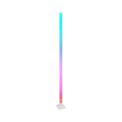 Lampada decorativa da pavimento LED RGB 4.8W dimmerabile, 240lm, modalità musica con telecomando, dimensioni 1500x125x125mm, IP20