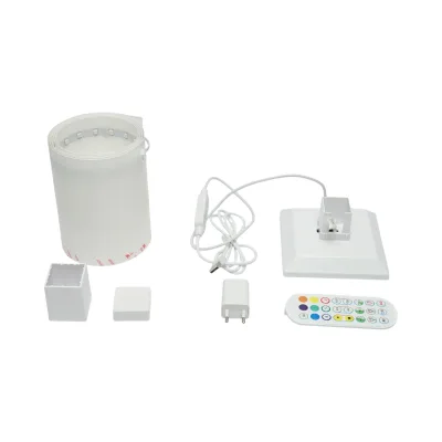 Lampada decorativa da pavimento LED RGB 4.8W dimmerabile, 240lm, modalità musica con telecomando, dimensioni 1500x125x125mm, IP20 - immagine 4