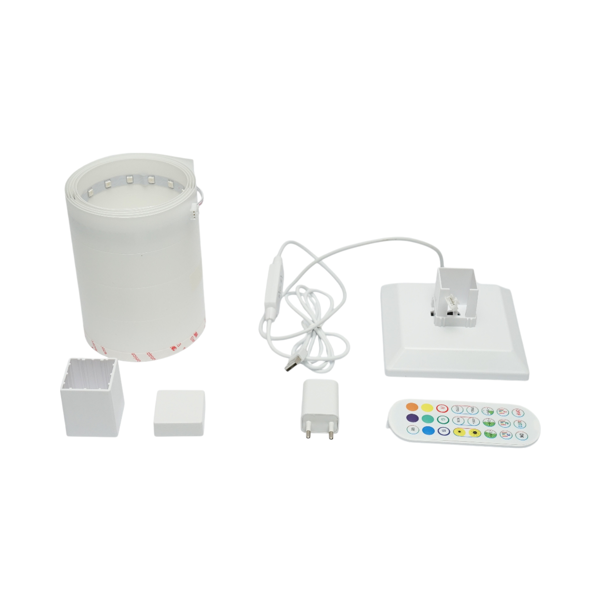 Lampada decorativa da pavimento LED RGB 4.8W dimmerabile, 240lm, modalità musica con telecomando, dimensioni 1500x125x125mm, IP20 - immagine 4