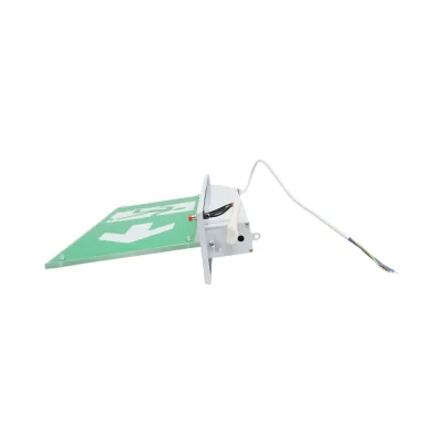 Lampada di emergenza a LED EXIT 220V, 3W, batteria agli ioni di litio 1800mAh, montaggio a incasso, autonomia 3 ore IP20 - immagine 6