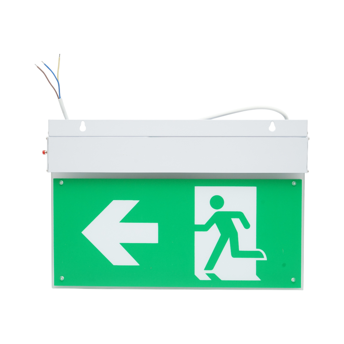 Lampada di emergenza a LED EXIT 220V, 3W, batteria agli ioni di litio 1800mAh, montaggio a superficie, autonomia 3 ore IP20 - immagine 5