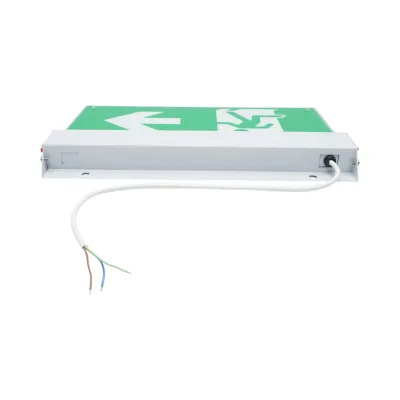 Lampada di emergenza a LED EXIT 220V, 3W, batteria agli ioni di litio 1800mAh, montaggio a superficie, autonomia 3 ore IP20 - immagine 6