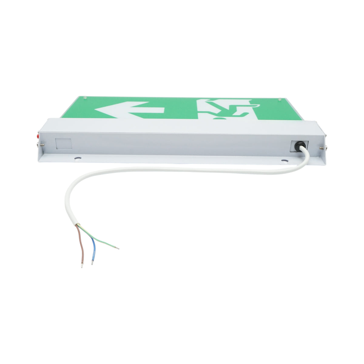 Lampada di emergenza a LED EXIT 220V, 3W, batteria agli ioni di litio 1800mAh, montaggio a superficie, autonomia 3 ore IP20 - immagine 6