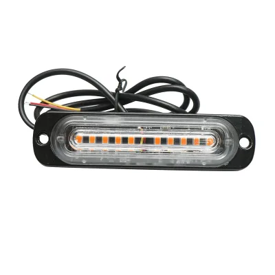 Lampada di ingombro a LED 12-24V, 10W, gialla, 10 LED 110x30x10mm