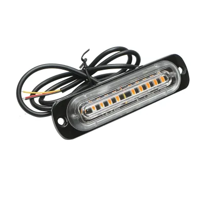 Lampada di ingombro a LED 12-24V, 10W, gialla, 10 LED 110x30x10mm - immagine 3