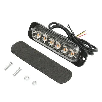 Lampada di ingombro a LED 12-24V, 6W, gialla, 6 LED 110x30x12mm - immagine 2