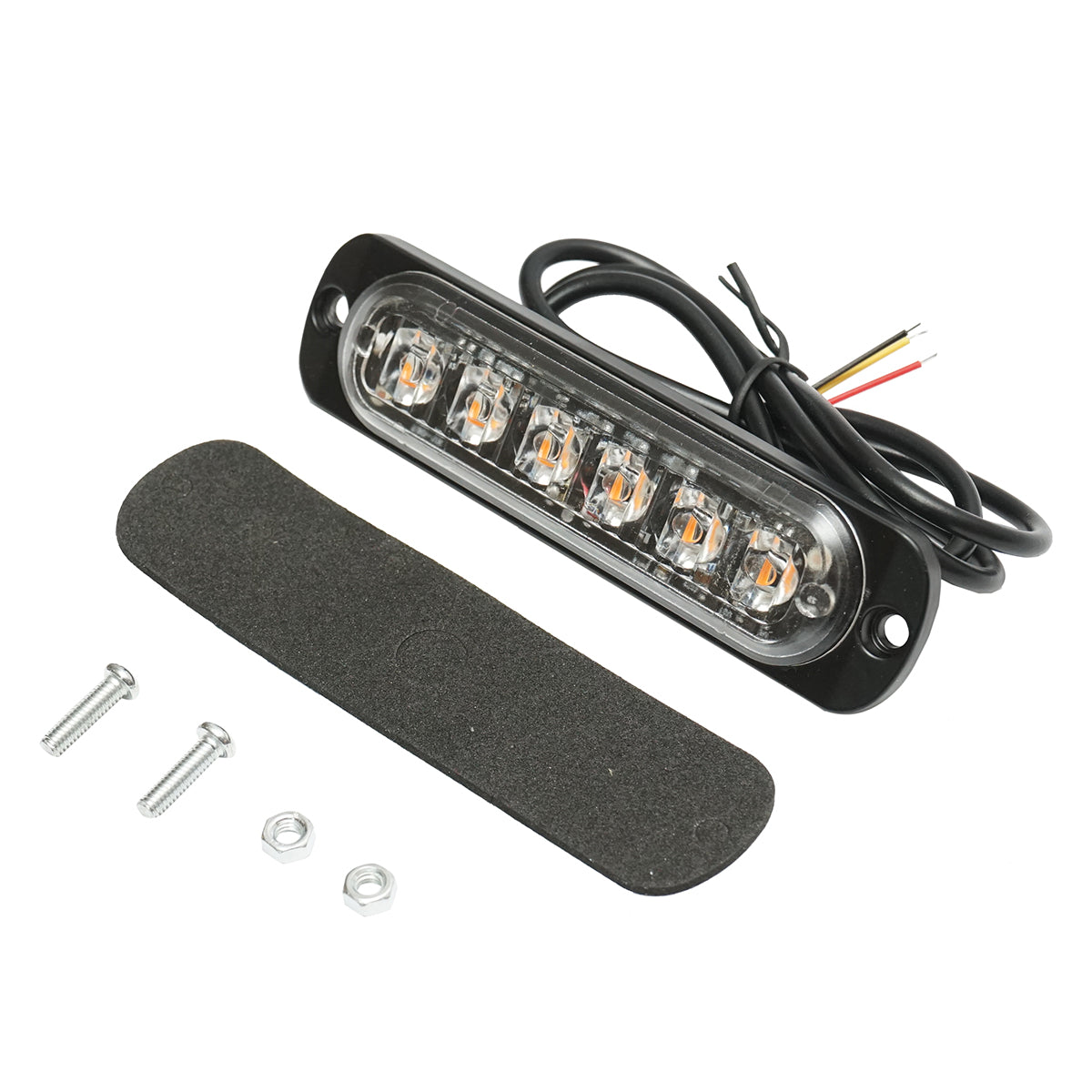 Lampada di ingombro a LED 12-24V, 6W, gialla, 6 LED 110x30x12mm - immagine 2