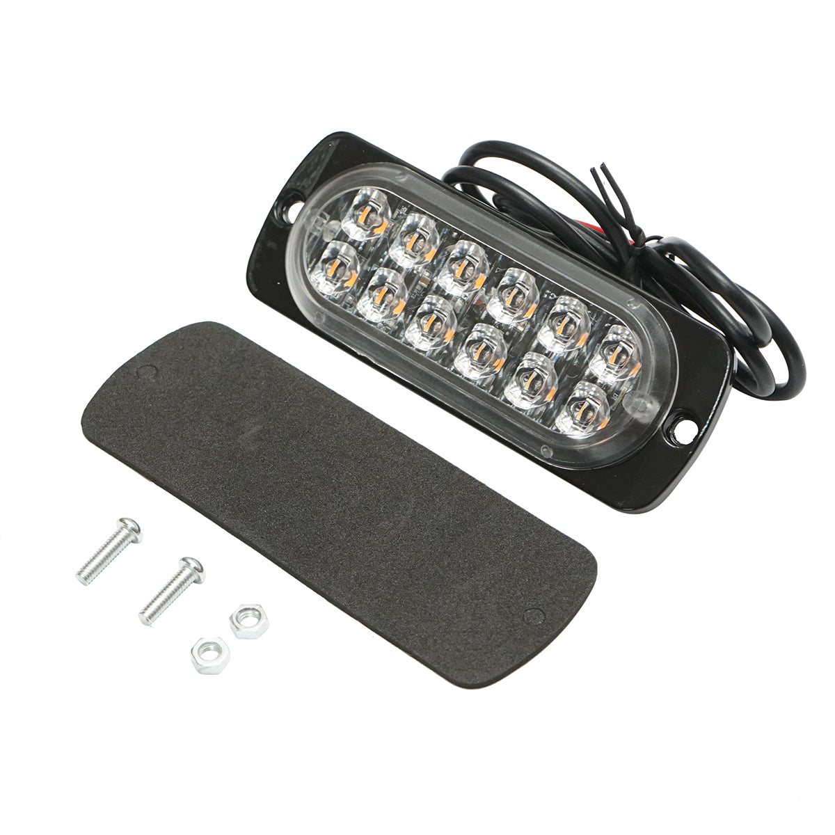 Lampada di livello a LED 12-24V, 12W, gialla, 12 LED 110x40x12mm - immagine 2