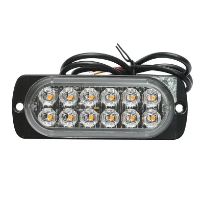 Lampada di livello a LED 12-24V, 12W, gialla, 12 LED 110x40x12mm