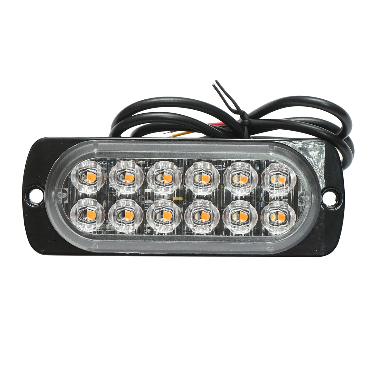 Lampada di livello a LED 12-24V, 12W, gialla, 12 LED 110x40x12mm