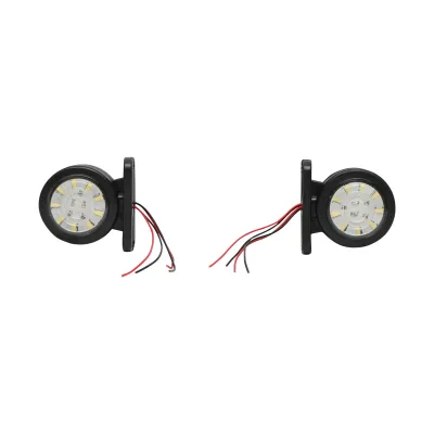Lampada di posizione con LED, 12-24V, rosso-bianco, Breckner Germany