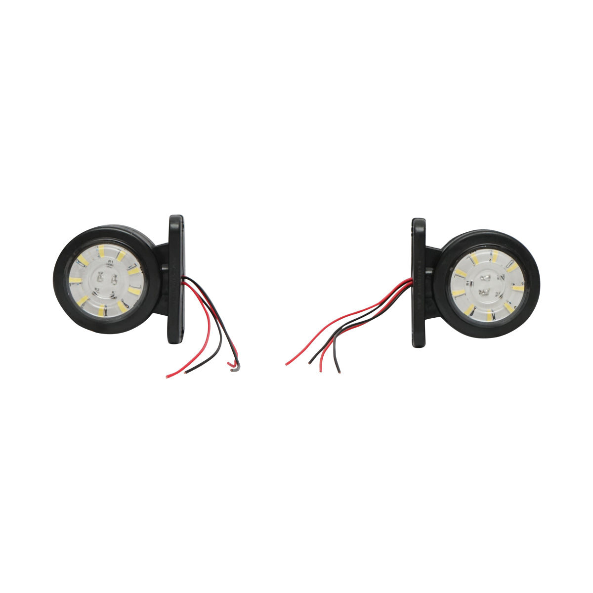 Lampada di posizione con LED, 12-24V, rosso-bianco, Breckner Germany