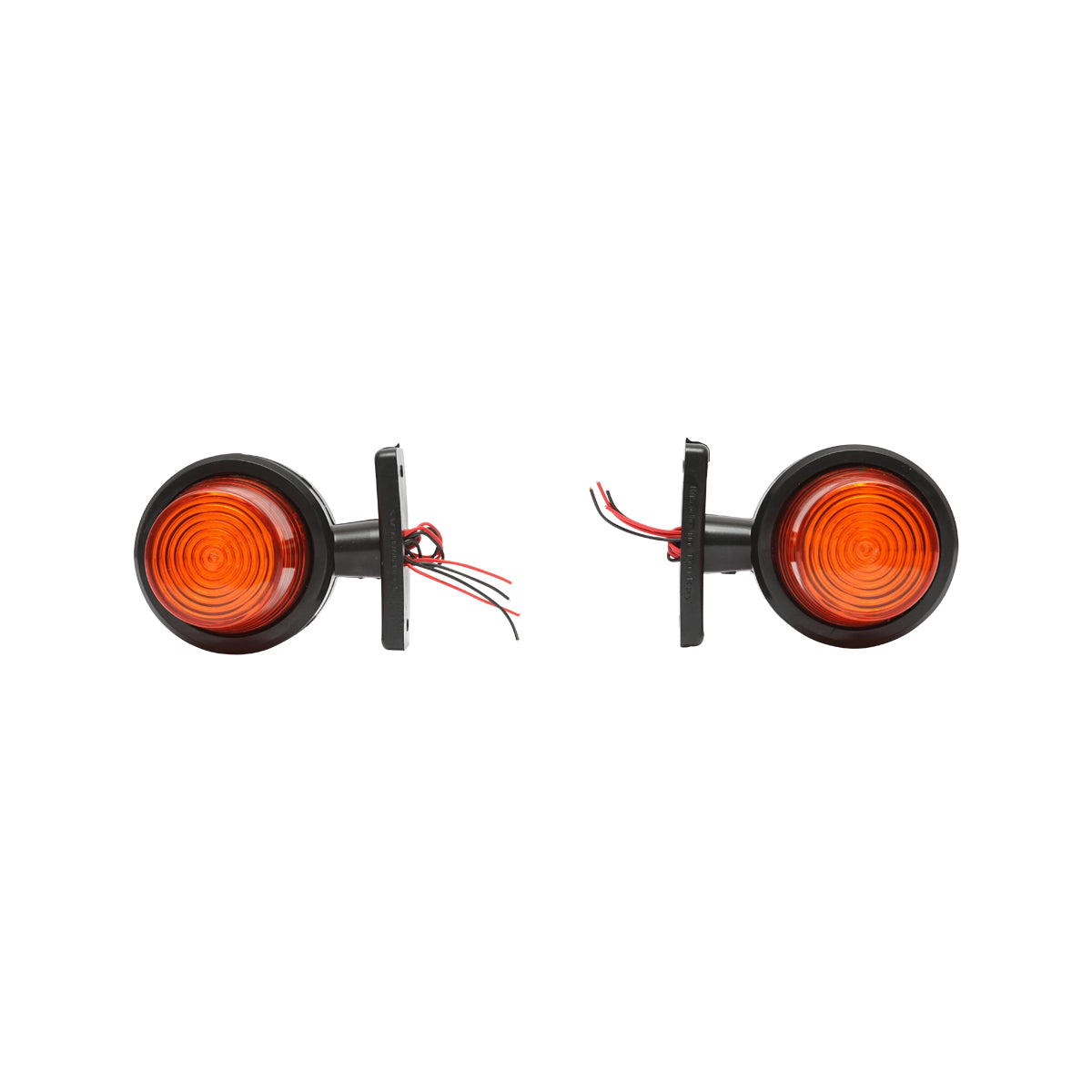 Lampada di posizione con LED, 12-24V, rosso-giallo, 60 mm, Breckner Germany. - immagine 2