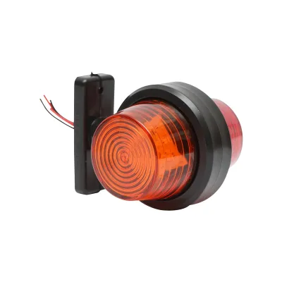 Lampada di posizione con LED, 12-24V, rosso-giallo, 60 mm, Breckner Germany. - immagine 3