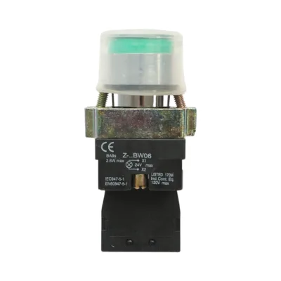 Lampada di segnalazione a corrente continua verde con protezione 1NO, 24V, IP65, LAY5 Breckner Germany - immagine 2