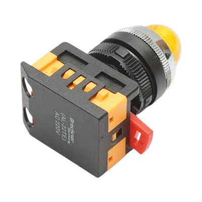 Lampada di segnalazione a LED gialla 220V AC 22mm Breckner Germany - immagine 4