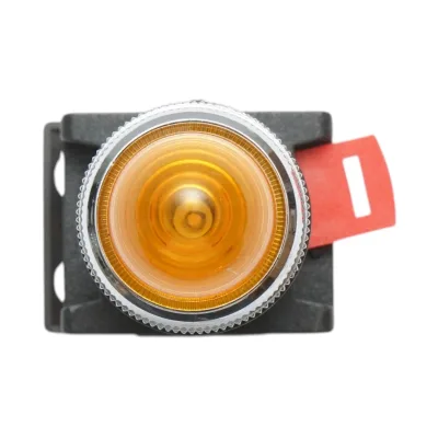 Lampada di segnalazione a LED gialla 220V AC 22mm Breckner Germany - immagine 3