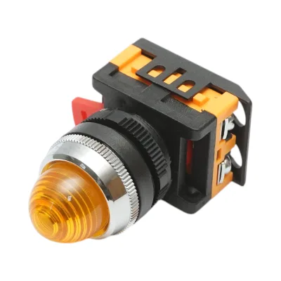 Lampada di segnalazione a LED gialla 220V AC 22mm Breckner Germany - immagine 2
