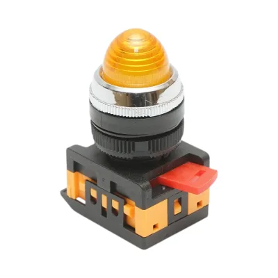 Lampada di segnalazione a LED gialla 24V AC/DC 22mm Breckner Germany