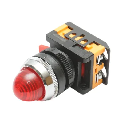 Lampada di segnalazione a LED rossa 220V AC 22mm Breckner Germany - immagine 2