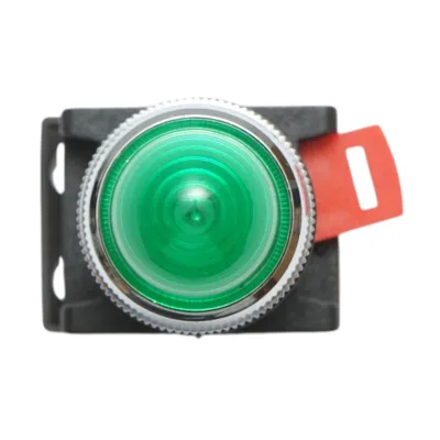 Lampada di segnalazione a LED verde 220V AC 22mm Breckner Germany - immagine 3