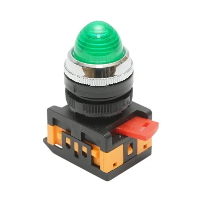Lampada di segnalazione a LED verde 220V AC 22mm Breckner Germany
