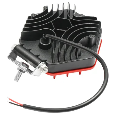 Lampada esagonale con griglia di plastica rossa, 16 LED, DC 10-60V, 48W, angolo 30° - immagine 4