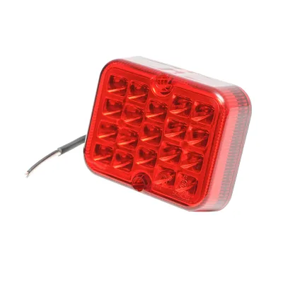Lampada fendinebbia a LED rossa con certificazione E-mark, 101x81x29 mm, IP67. - immagine 2