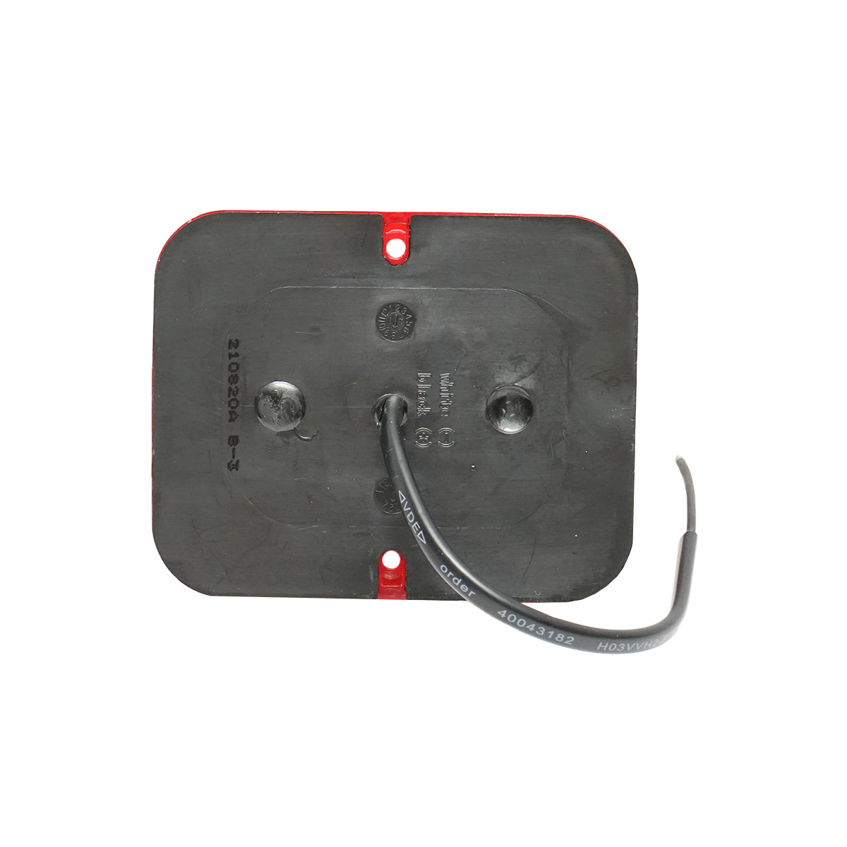 Lampada fendinebbia a LED rossa con certificazione E-mark, 101x81x29 mm, IP67. - immagine 3