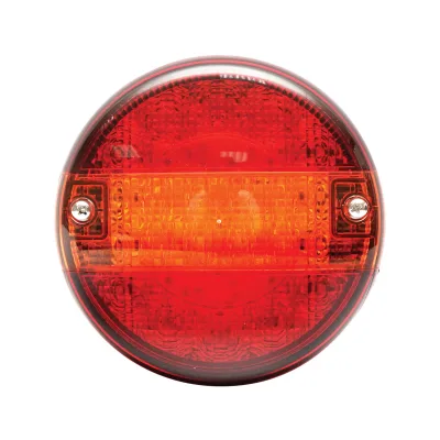 Lampada fendinebbia posteriore a LED rossa con funzione di segnalazione, diametro 140 mm.