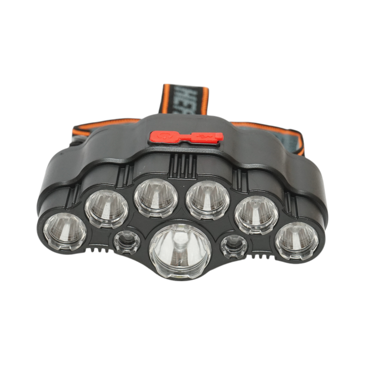 Lampada frontale con 9 LED, 4 modalità di illuminazione, ricaricabile tramite USB - immagine 2