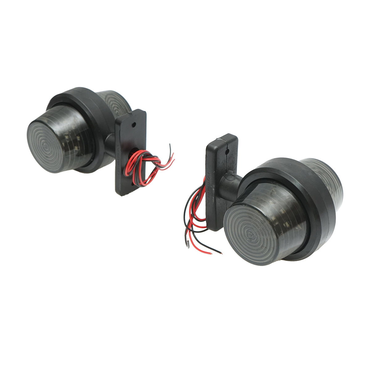 Lampada laterale  con LED fumurio, 12-24V, rosso-bianco, Breckner Germany, modello FR0117 - immagine 2