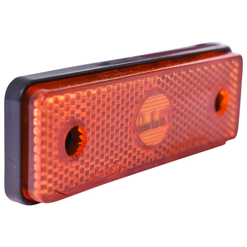 Lampada laterale  con LED portocalio, 12V/24V, Breckner Germany. - immagine 2