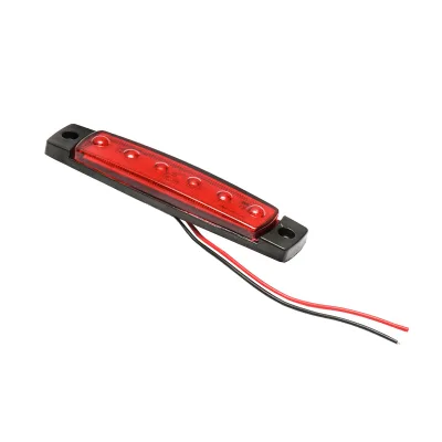 Lampada laterale  con LED rossa, 12V/24V, Breckner Germany - immagine 2