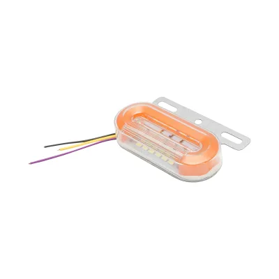 Lampada laterale  con LED, 12-24V, gialla-bianca, Breckner Germany - immagine 3
