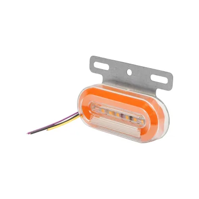 Lampada laterale  con LED, 12-24V, gialla-bianca, Breckner Germany - immagine 2