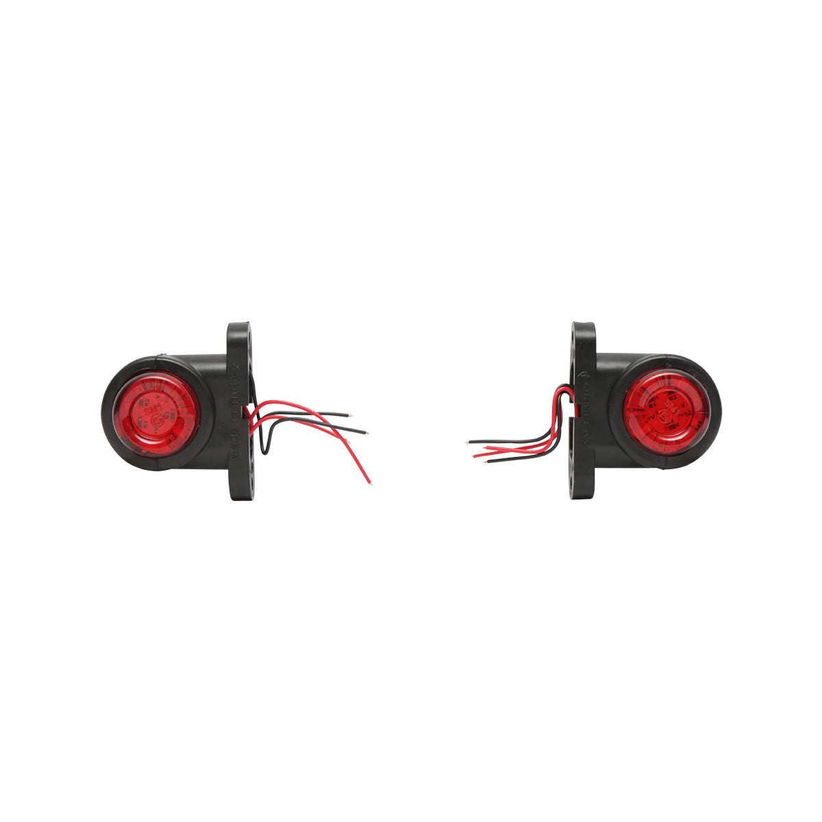 Lampada laterale  con LED, 12-24V, rosso-bianco, FR0102 Breckner Germany