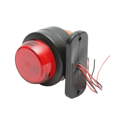 Lampada laterale  con LED, 12-24V, rosso-gialla, Breckner Germany - immagine 3