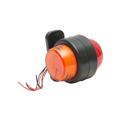 Lampada laterale  con LED, 12-24V, rosso-gialla, Breckner Germany - immagine 4
