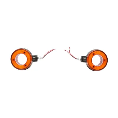 Lampada laterale  con LED, 12-24V, rosso-gialla, Breckner Germany, modello FR0330RY - immagine 2